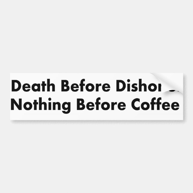 Kaffee Autoaufkleber (Vorne)