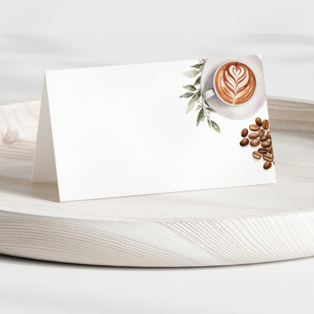 Kaffee Baby-Dusche - ein Baby Brauen Food Label Platzkarte (Coffee Baby Shower - a Baby is Brewing Food Label Place Card)