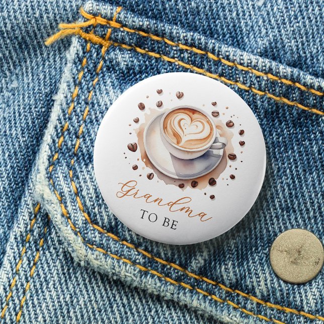 Kaffee Baby Dusche Oma zum Knopf Button (Von Creator hochgeladen)