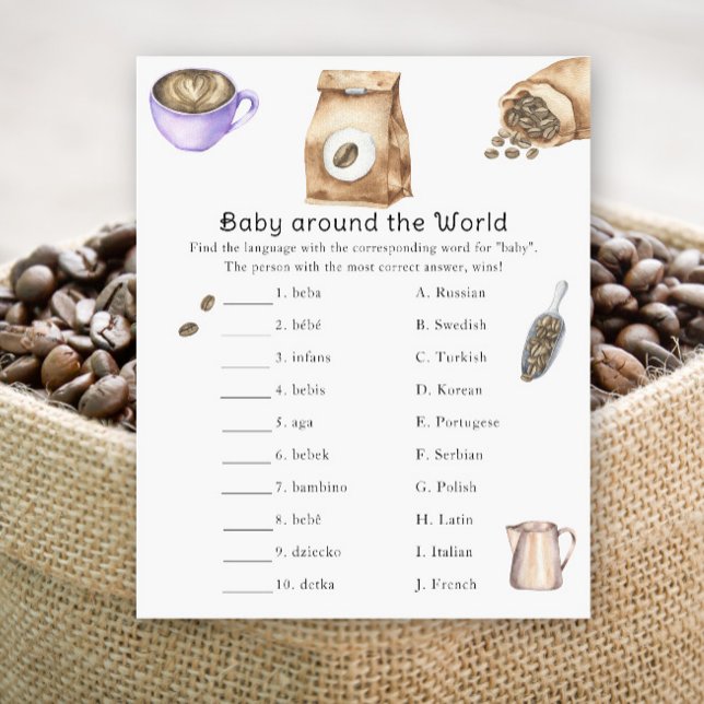 Kaffee-Babydusche - Baby auf der ganzen Welt (Von Creator hochgeladen)