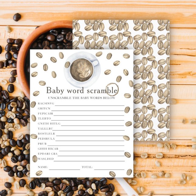 Kaffee-Babydusche - Baby Word-Scramble (Von Creator hochgeladen)