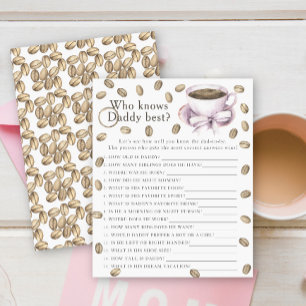 Kaffee-Babydusche - Spiel, das Papa am besten kenn