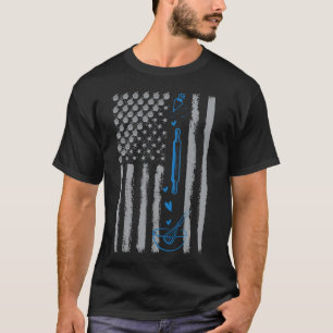 Kaffee backen - Vintage USA amerikanische Flagge z T-Shirt
