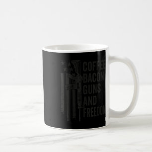 Kaffee Bacon Guns & amp; Freiheit - Grillen Grill Kaffeetasse