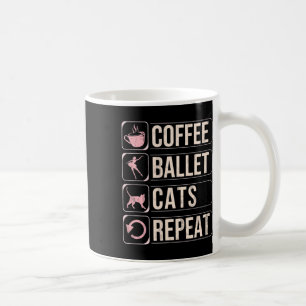 Kaffee Ballett Katzen Wiederholen Funny Dancing Tä Kaffeetasse