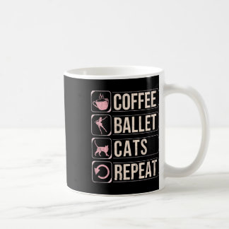 Kaffee Ballett Katzen Wiederholen Funny Dancing Tä Kaffeetasse