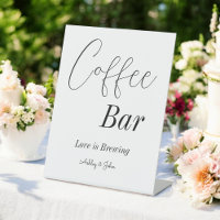 Kaffee Bar Schwarz-weiß Polterabend