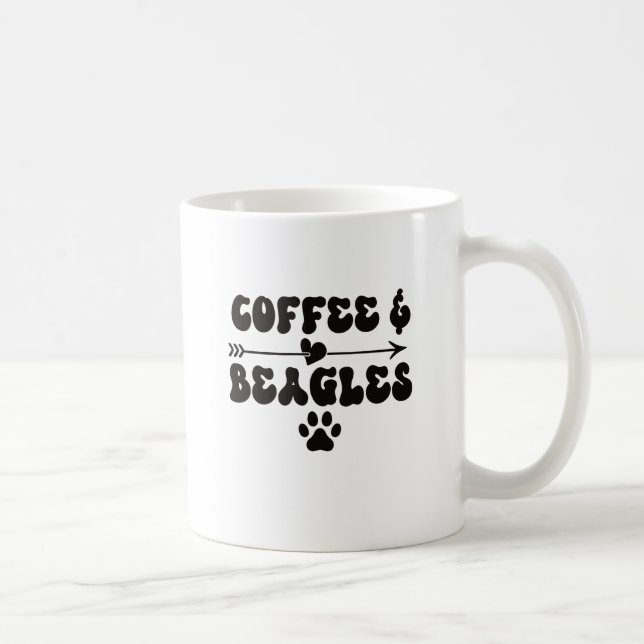 Kaffee & Beagle Kaffee Tasse (Rechts)