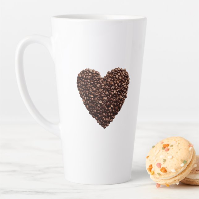 Kaffee Bean Herz Latte Tasse (Beispiel)
