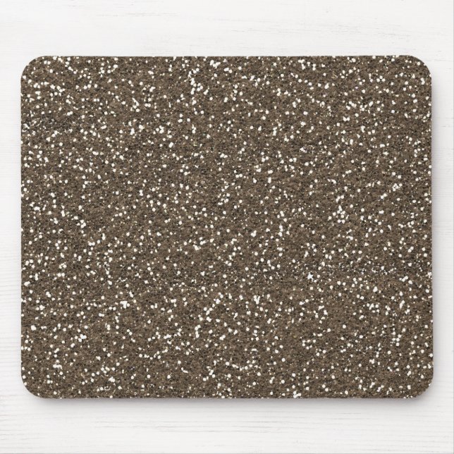 Kaffee Bean Imitat Glitzer Mousepad (Vorne)