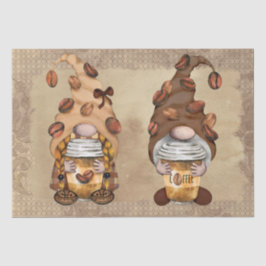 Kaffee Bean Latte Gnomes Decoupage Seidenpapier