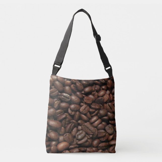 Kaffee Bean Tote Bag Tragetaschen Mit Langen Trägern (Vorderseite)