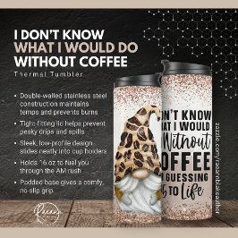 Kaffee Beere Gnome Funny Thermal Tumbler Thermosbecher