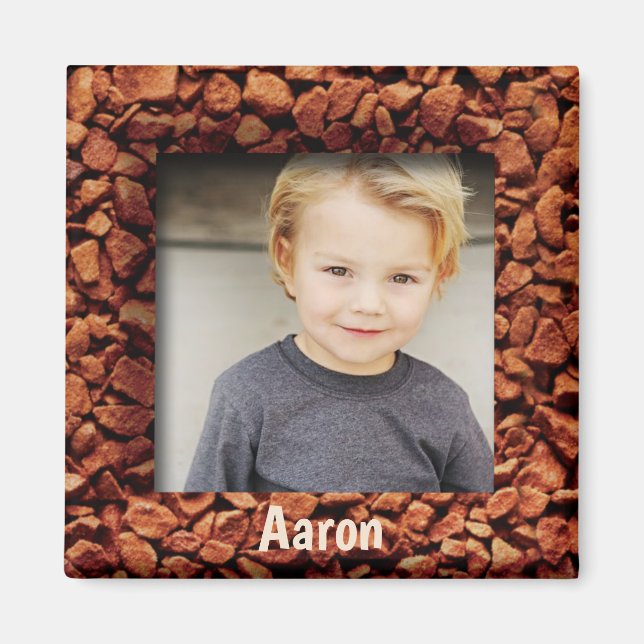 Kaffee Beeren Foto Personalisiert Geschenk Name Magnet (Vorne)
