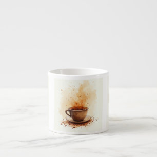 Kaffee befleckt espressotasse