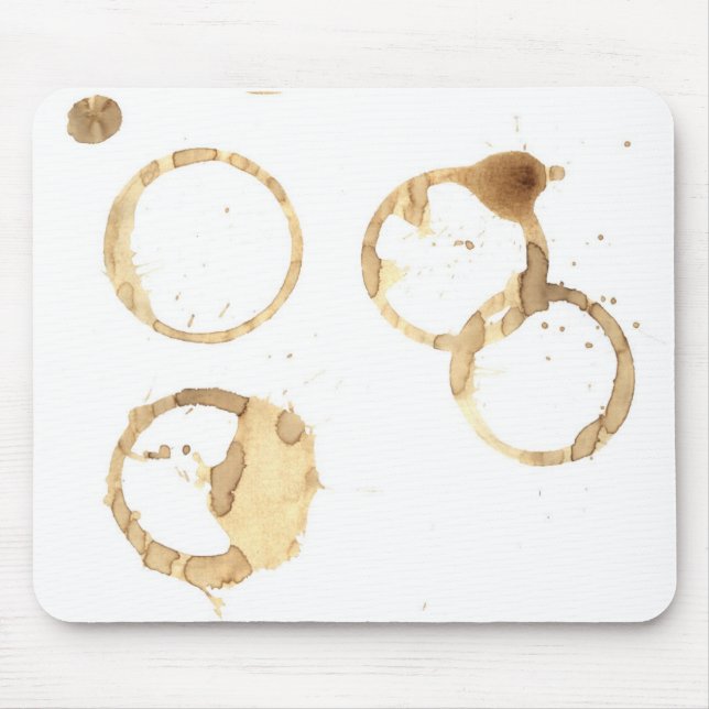 Kaffee befleckte Mausunterlage Mousepad (Vorne)