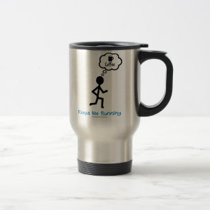 Kaffee - behält mich zu laufen reisebecher
