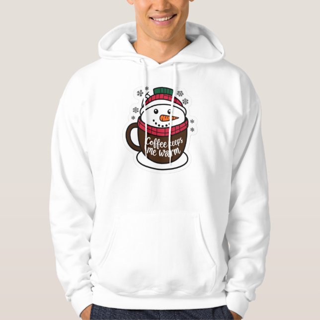 Kaffee Behalte mir warm 2 Hoodie (Vorderseite)