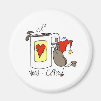 Kaffee benötigen magnet
