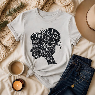 Kaffee, Bibel, Homeschool-Mama-Schiefertafel T-Shirt