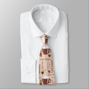 Kaffee-Bild-Muster Krawatte