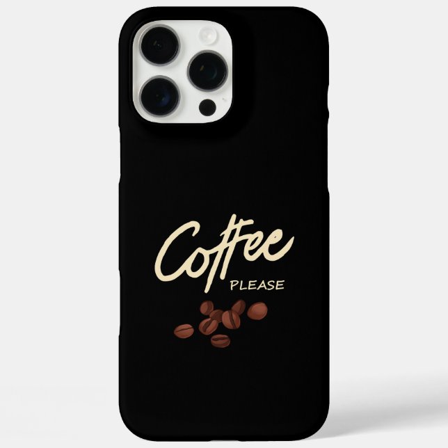 Kaffee bitte Kaffee Läden Case-Mate iPhone Hülle (Rückseite)