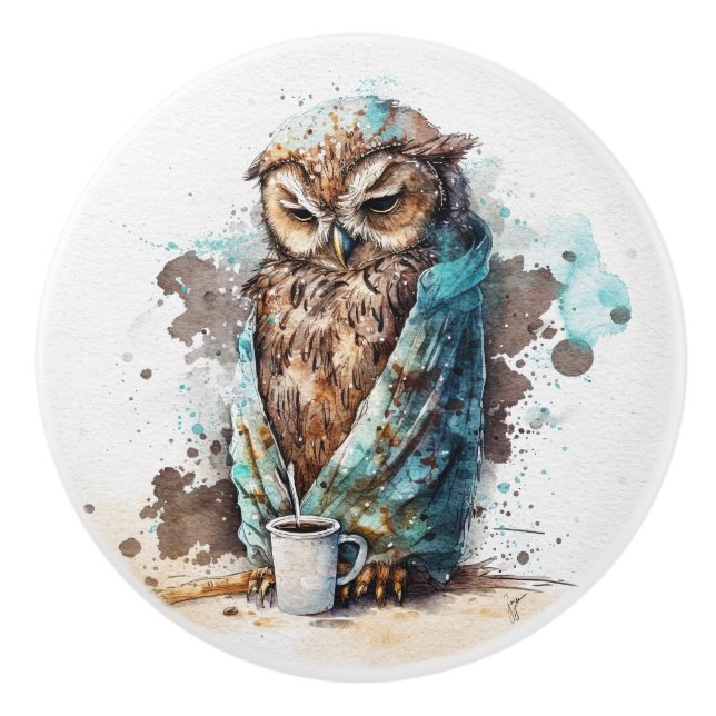 Kaffee bitte keramikknauf (Vorderseite)