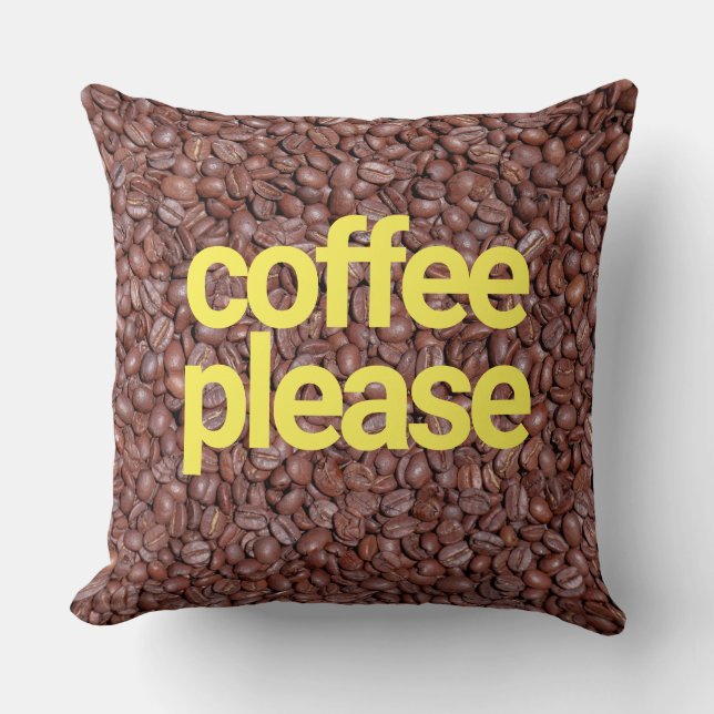 Kaffee bitte kissen (Vorderseite)