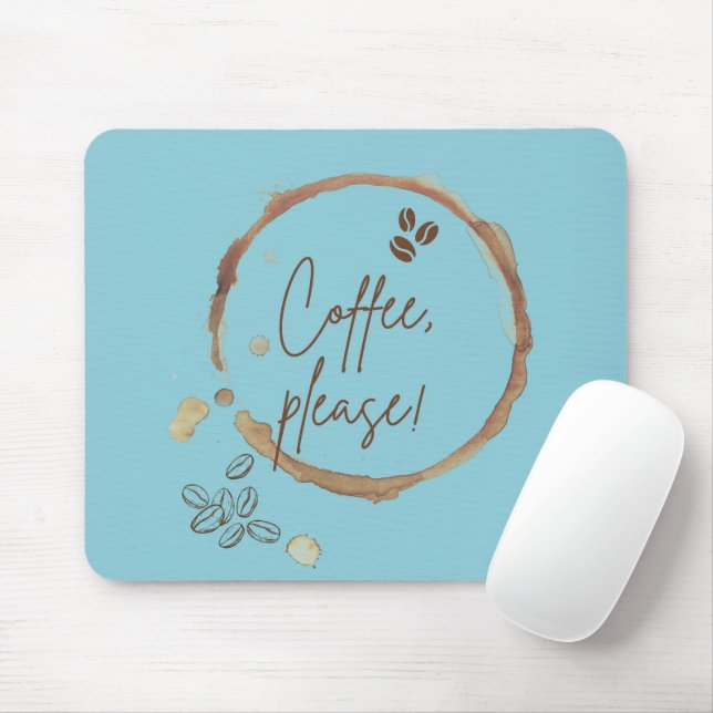 Kaffee bitte mousepad (Mit Mouse)