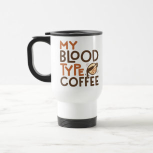 Kaffee-Blutgruppe-Grafik als Geschenk für Kaffeeli Reisebecher