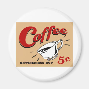 Kaffee-bodenlose Schale Magnet