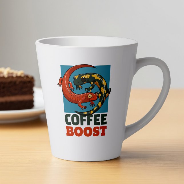 Kaffee Boost Niedlich Red & Fire Salamanders Carto Milchtasse (Von Creator hochgeladen)
