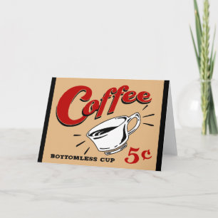 Kaffee Bottomless Cup Karte