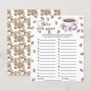 Kaffee Brauen Baby Dusche Baby Item Game