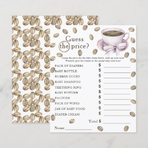 Kaffee Brauen Babydusche Preis Spiel