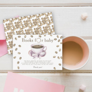 Kaffee Brauen Pink Bücher für Baby Begleitkarte