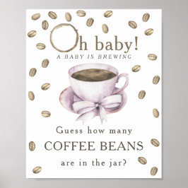 Kaffee brauen - Wie viele Kaffeebohnen Poster