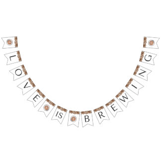 Kaffee-Brautparty - Liebe ist Brechen Wimpelkette