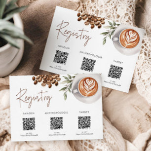 Kaffee-Brautparty - Liebe ist das Brauregister Begleitkarte