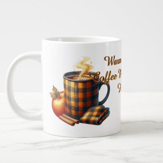 Kaffee bringt die Dinge ins Rollen Jumbo-Tasse (Links)