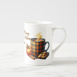 Kaffee bringt die Dinge ins Rollen Prozellantasse