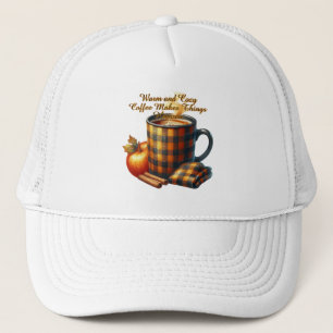 Kaffee bringt die Dinge ins Rollen Truckerkappe
