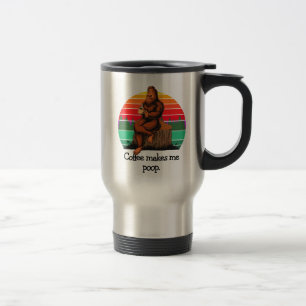 Kaffee bringt mich dazu, Bigfoot Sasquatch lustig  Reisebecher