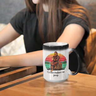 Kaffee bringt mich dazu, Bigfoot Sasquatch Lustig Verwandlungstasse