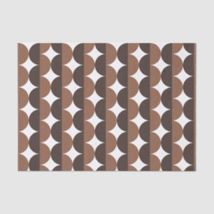 Kaffee Brown Mocha Jahrhundert Moderne Wavy Seidenpapier