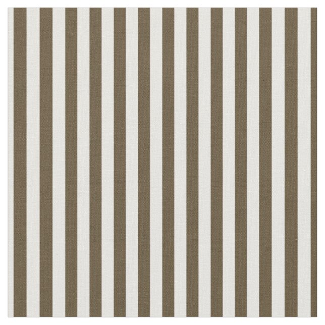 Kaffee Brown & White Streifen Stoff (Nahaufnahme)