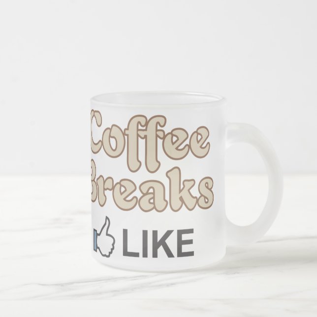 Kaffee-Bruch Ähnliche mattierte GlasTasse Mattglastasse (Rechts)