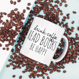 Kaffee Bücher Glück Kaffeetasse