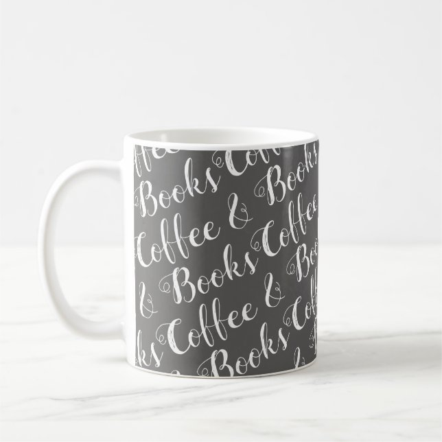 Kaffee & Bücher Kaffeetasse (Links)
