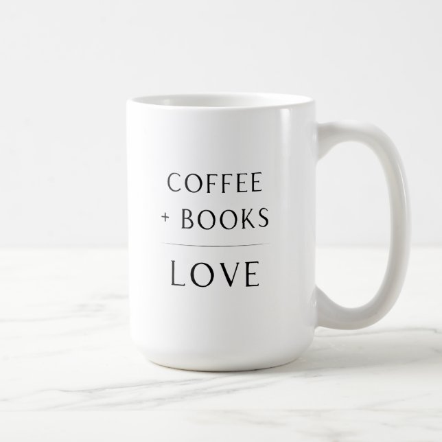 Kaffee + Bücher + Liebe Tasse (Rechts)